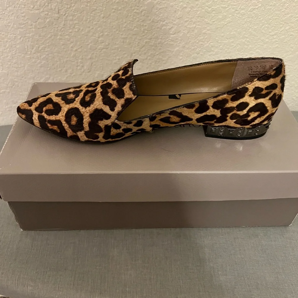 Franco Sarto Animal Print Loafers - Picture 3 of 5